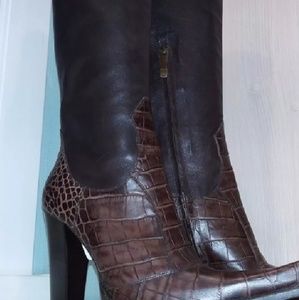 GIANMARCO LORENZI COWBOY HEELED SZ 8 BOOTS